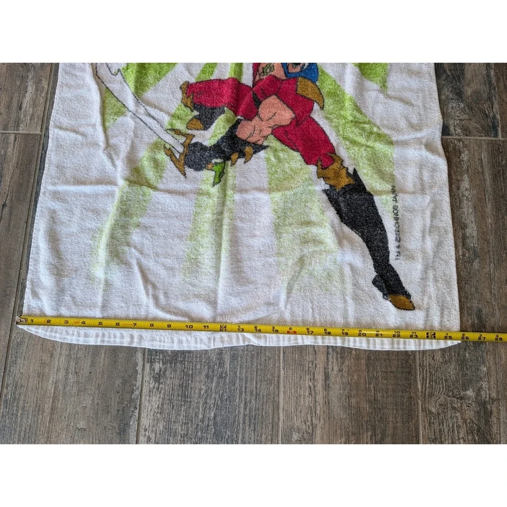 Vintage Double Dragon Beach Towel 90s Collectible Video Game Arcade Movie Rare